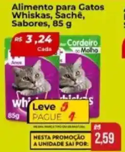 Supermercados Bretas Alimento para Gatos Whiskas, Sachê, Sabores, oferta