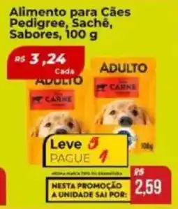 Supermercados Bretas Alimento para Cães Pedigree, Sachê, Sabores, oferta