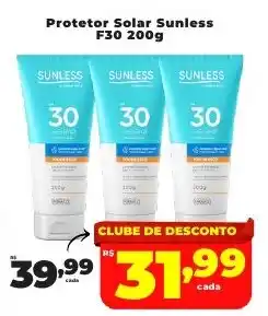 Rede uniforça Protetor Solar Sunless F30 oferta