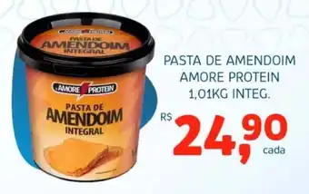 Bergamais Supermercados Pasta de amendoim amore protein integ. oferta