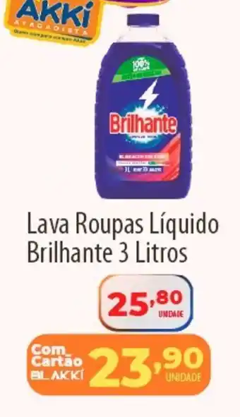 Akki Atacadista Lava Roupas Líquido Brilhante oferta