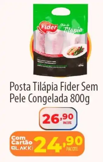 Akki Atacadista Posta Tilápia Fider Sem Pele Congelada oferta