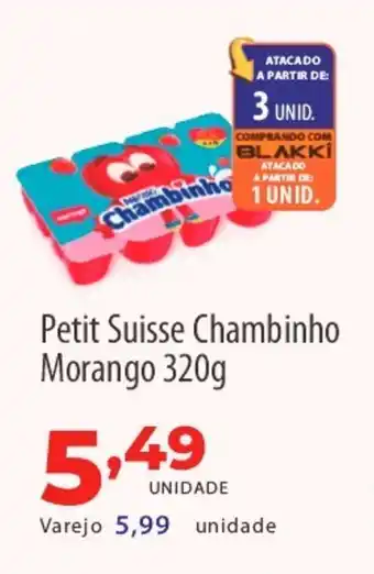 Akki Atacadista Petit Suisse Chambinho Morango oferta