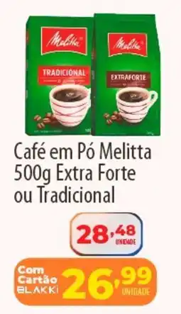 Akki Atacadista Café em Pó Melitta Extra Forte ou Tradicional oferta