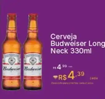 Super Lagoa Cerveja Budweiser Long Neck oferta