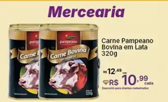 Super Lagoa Carne Pampeano Bovina em Lata oferta