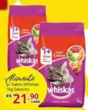 Ricoy Supermercados Alimento p/ Gatos Whiskas 1kg Sabores oferta