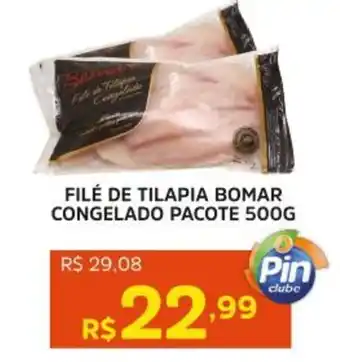 Pinheiro Supermercado Filé de tilapia bomar congelado pacote oferta