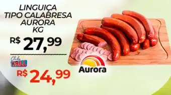 Rede Krill Linguiça tipo calabresa aurora oferta