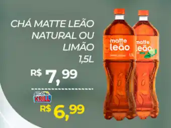 Rede Krill Chá matte leão natural ou limão oferta