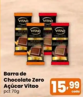 Superfacil Atacado Barra de Chocolate Zero Açúcar Vitao oferta