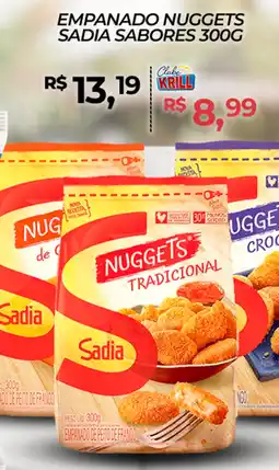 Rede Krill Empanado nuggets sadia sabores oferta