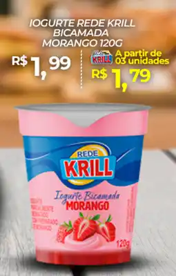 Rede Krill Iogurte rede krill bicamada morango oferta