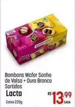 Muffato Lacta - bombons wafer sonho de valsa + ouro branco oferta