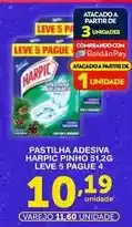 Roldão Leve - pastilha adesiva harpic pinho oferta