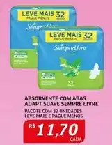 Assaí Atacadista Sempre livre - absorvente com abas adapt suave oferta