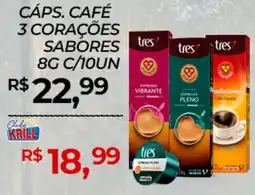 Rede Krill Cáps. café 3 corações sabores oferta