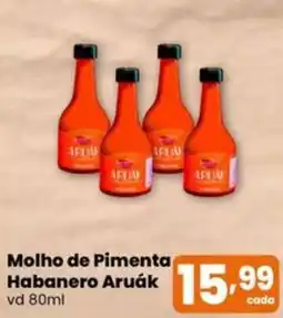 Superfacil Atacado Molho de Pimenta Habanero Aruák oferta