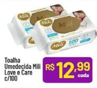 Supermercados Goes Toalha Umedecida Mili Love e Care c/100 oferta