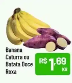 Supermercados Goes Banana Caturra ou Batata Doce Roxa oferta