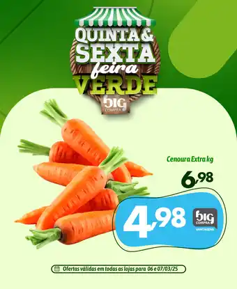 Supermercados Big Compra Cenoura Extra oferta