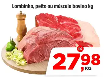 Sj Supermercados Lombinho, peito ou músculo bovino oferta