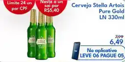 Supermercados Baklizi Cerveja Stella Artois Pure Gold LN oferta