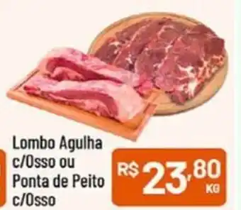 Supermercados Goes Lombo Agulha c/Osso ou Ponta de Peito c/Osso oferta