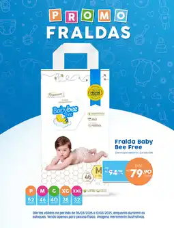 Drogaria Catarinense Fralda Baby Bee Free oferta