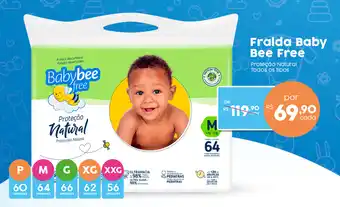 Drogaria Catarinense Fralda Baby Bee Free oferta