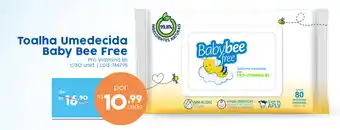 Drogaria Catarinense Toalha Umedecida Baby Bee Free oferta