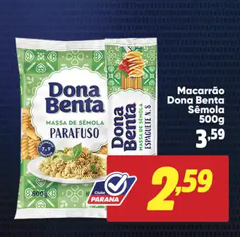 Supermercado Paraná Macarrão Dona Benta Sêmola oferta