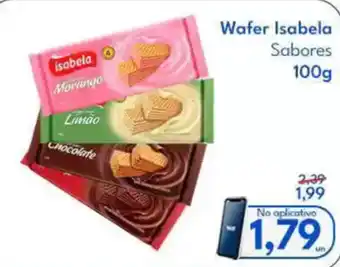 Supermercados Baklizi Wafer Isabela Sabores oferta