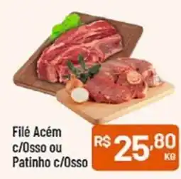 Supermercados Goes Filé Acém c/Osso ou Patinho c/Osso oferta