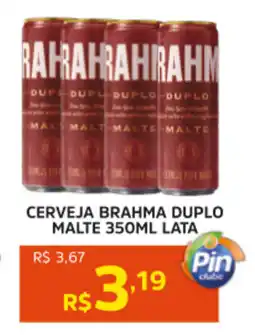 Pinheiro Supermercado Cerveja brahma duplo malte  lata oferta