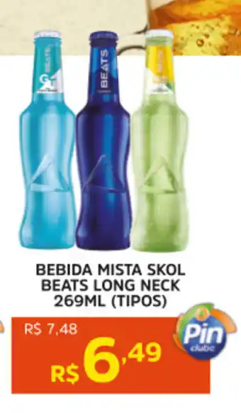 Pinheiro Supermercado Bebida mista skol beats long neck oferta