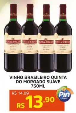 Pinheiro Supermercado Vinho brasileiro quinta do morgado suave oferta