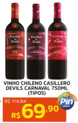 Pinheiro Supermercado Vinho chileno casillero devils carnaval (tipos) oferta