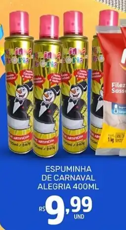 Rede Cearense de Supermercados Espuminha de carnaval alegria oferta