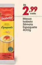 Supper Rissul Isabela - massa sêmola espaguete oferta