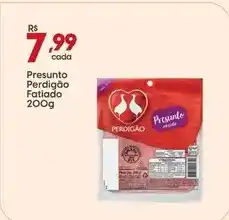 Supper Rissul Perdigão - presunto fatiado oferta