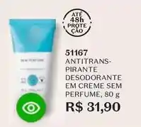 O Boticário Desodorante em creme sem perfume oferta