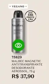 O Boticário Malbec - magnetic antitranspirante desodorante aerossol oferta