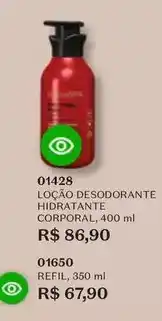 O Boticário Cuide-se bem - loção desodorante hidratante corporal oferta