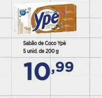 Apoio Mineiro Sabão De Coco Ypê 5 Unid. De 200 G oferta