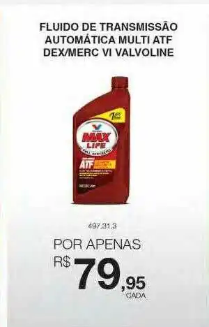 AutoZone Fluido De Transmissão Automática Multi Atf Dex Merc Vi Valvoline oferta