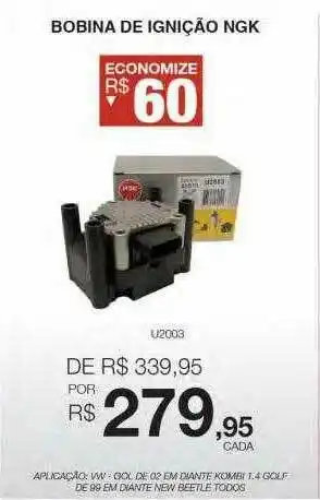 AutoZone Bobina De Ignição Ngk oferta