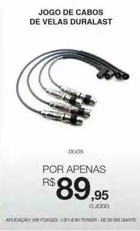 AutoZone Jogo De Cabos De Velas Duralast oferta
