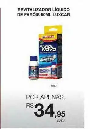 AutoZone Revitalizador Líquido De Faróis 50ml Luxcar oferta