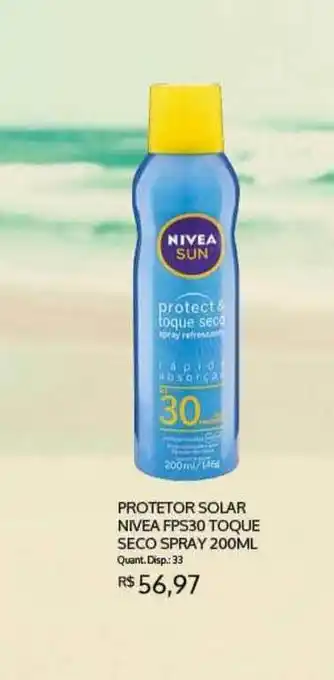 Bistek Supermercados Protetor Solar Nivea Fps30 Toque Seco Spray oferta